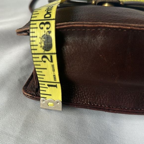 Vintage Authentic Fossil Women Cross Body Brown Genuine Leather Bag - Picture 9 of 10